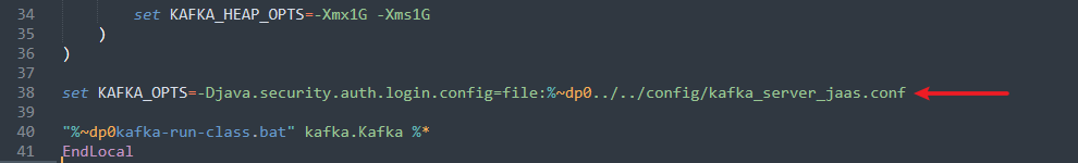 修改kafka-server-start.bat