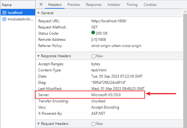 IIS版本信息泄露